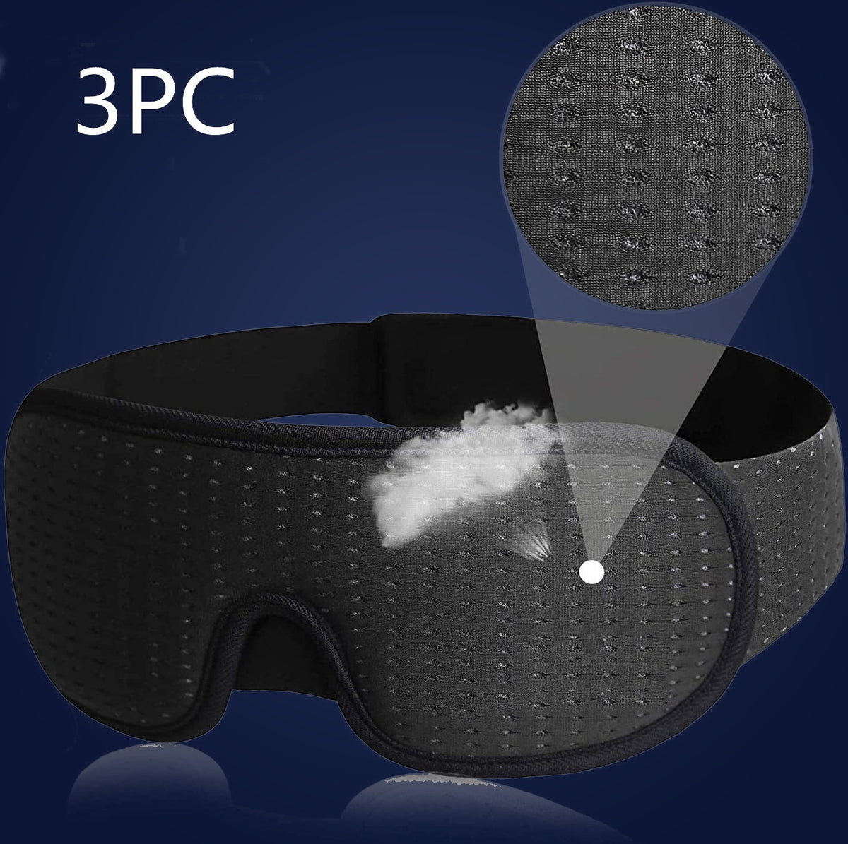 Zero Pressure 3D Sleep Mask, pack of 3